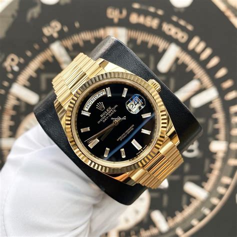 rolex day date black onyx years of production|rolex day date value.